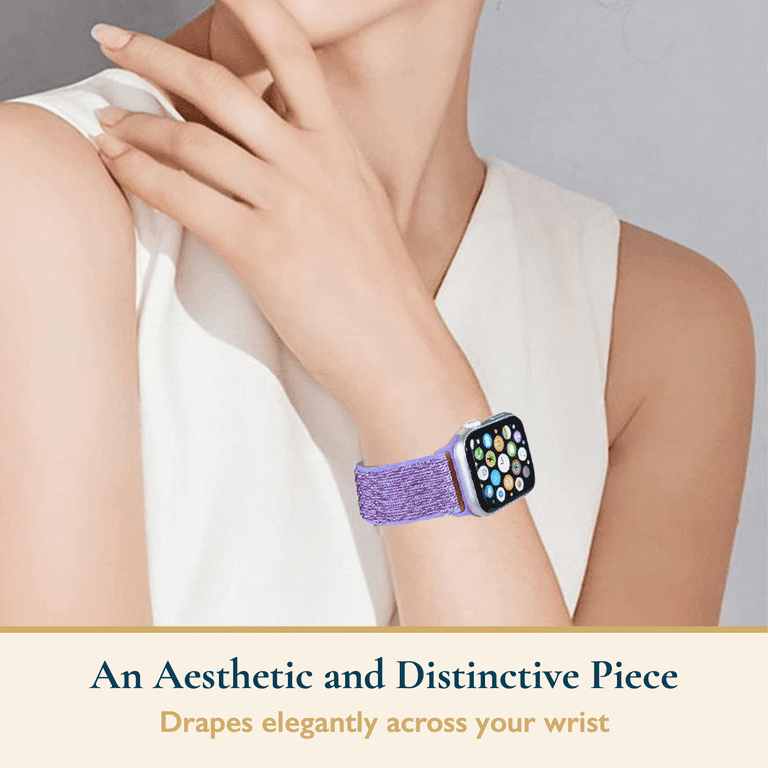 Aesthetic Purple Apple Band ComfiTime Apple Watch Band – Stretchy