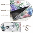 thumbnail image 6 of Area Rug 2 x 3 Ft, Spring Flowers Indoor Accent Bathroom Rugs for Kitchen/Laundry Room, Watercolor Floral Butterflies Botanical Washable Non-Slip Runner Floor Mat for Entryway, Living Room, 6 of 7