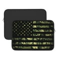 thumbnail image 3 of Bingfone American Flag Camo Laptop Sleeve Case 15 Inch, 360° Protective Computer Carrying Bag, 3 of 9