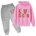 thumbnail image 1 of FhsagQ Ensembles pour Garçons Automne et Hiver Chandail à Capuchon pour Enfants Ensemble de Chandail à Capuchon Imprimé Ensemble sur sous-Vêtements Décontracté Mignon Imprimé Manches Longues Kaki 3-4 Ans, 1 of 2