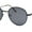 All Black/Grey, variant on Retro Round Hipster Classy Metal Rim Dad Style Sunglasses All Black