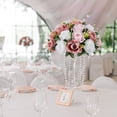 thumbnail image 3 of BLOSMON 13.7" Large Wedding Flower Ball for Table Centerpiece 2 Pcs of Artificial Dusty Pink Rose Flores arrangement bouquet for Dining Birthday Party Home Decor, 3 of 7
