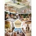 thumbnail image 5 of Marble Yellow Table Cloth, Modern Abstract Ink Painting Luxury Waterproof Tablecloth for Square Tables, Reusable Washable Fabric Table Cover for Restaurant Kitchen Dining Tables 54"x54", 5 of 6