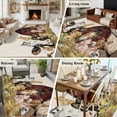 thumbnail image 5 of Farm Washable Area Rug 5x7 Barn Horse Sheep Cat Animal Country Retro Linen Background Low-Profile Large Area Rugs with Non Slip Backing Indoor Floor Carpet for Entrance Living Room Bedroom Home, 5 of 9