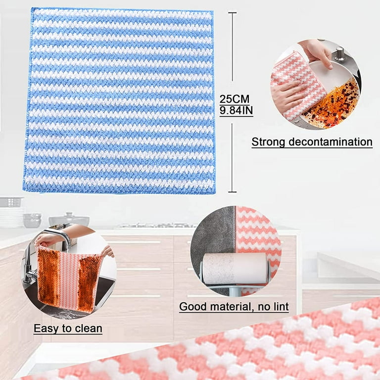 5pcs Soft And Absorbent Kitchen Dishcloths-reusable, Machine Washable –  vacpi