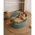 thumbnail image 5 of Toddler Chair Comfy, Foam Kids Chair with Soft Teddy Plush, Toddler Reading Chair with Cute Rainbow Designs- Sage Green, 5 of 18