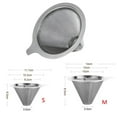 thumbnail image 4 of ZEDWELL Stainless Steel Pour Over Coffee Filter Reusable Coffee Cone Dripper Coffee Maker Accessories, 4 of 4