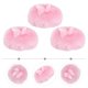 thumbnail image 2 of BRIGHTFUFU borlas para polvos de pelo largo, borlas de talco para bebés, borlas de felpa con diseño de lazo, borlas para polvos de felpa para mujeres, color rosa, 2 of 8