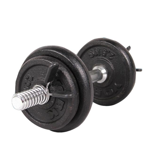 2Pcs Weight Lifting Bar Clamp Barbell Spring Collar Clips Dumbbell Locks