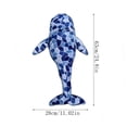 thumbnail image 3 of Large Whale Plush Pillow, Soft Huggable Ocean Animal Stuffed Toy for Adults and Teens, Comfortable Body Pillow for Bedroom Decor, Napping and Sleeping Support, 3 of 6
