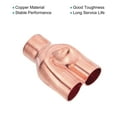 thumbnail image 4 of Uxcell Y Type Copper Fitting, Welding Joint Split Union Intersection for HVAC, Air Conditioning Refrigeration 1" x 7/8" x 7/8", 4 of 6
