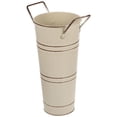thumbnail image 3 of HERFIER Retro Flowerpot Balcony Flower Bucket Vase Metal Round Bucket with Handle 5.9x4.32x8.84in, 3 of 8