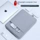 thumbnail image 2 of Funda protectora suave para interior de portátil, funda protectora multifuncional para ordenador gris, 2 of 4