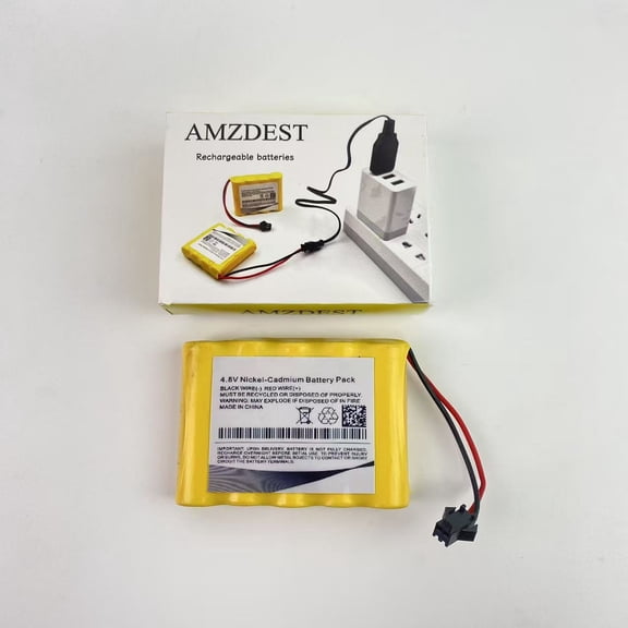 AMZDEST Rechargeable batteries,6.0V 700mAh Ni-CD AA Rechargeable Battery Pack Fit for 11 Channel RC Excavator RC Truck Amphibious Stunt RC Cars Vehicles