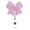 Pink, variant on Sylvtty Bow Badge Reel for ID Card Badge 360 Degree Rotation Clip Sparkling Non-Slip Retractable Badge Holder Clip for Doctor Nurse Medical Staff Office