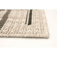 thumbnail image 5 of Chaudhary Living 7.75' x 10' Abstract Indoor Outdoor Area Throw Rug - Silver and Black, 5 of 9