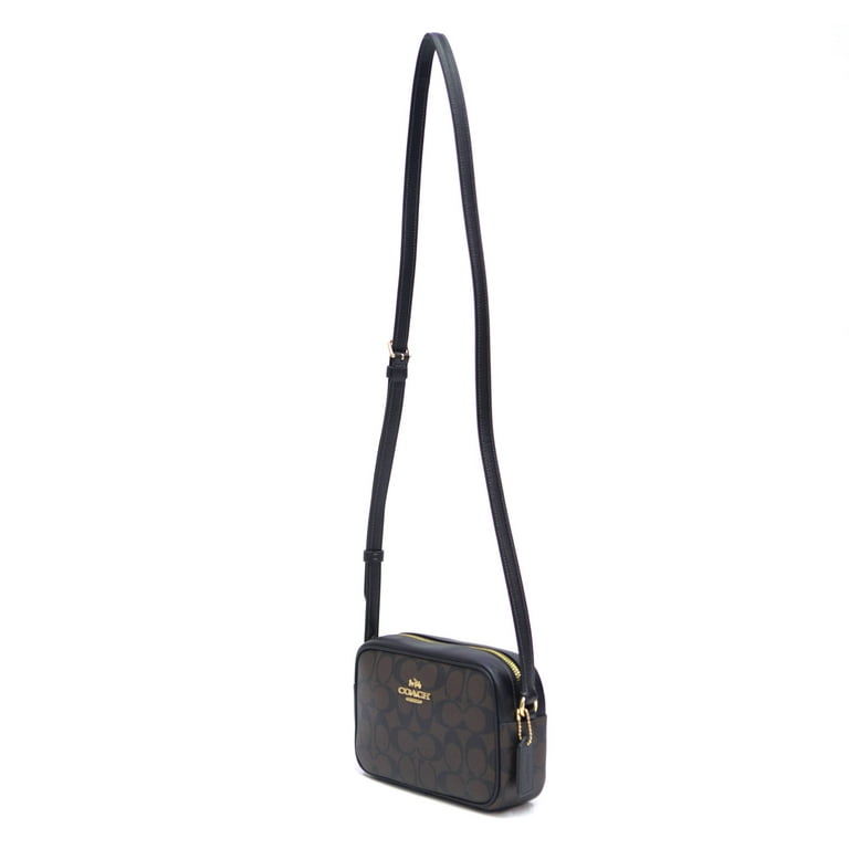 Coach Mini Jamie Camera Bag in Signature Canvas - Brown/Black