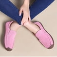 thumbnail image 6 of Purcolt Womens Faux Suede Loafers Dressy Casual Round Toe Slip On Boat Shoes Comfort Thick Soft Sole Flats Shoes for Walking Work Office, 6 of 9