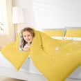 thumbnail image 4 of Feelyou Glitter Sequin Print Bedding Comforter Set for Female, Cartoon Dreamy Stars Print Twin Comforter Sets, Modern Fashion Reversible Bedding Set, Super Cozy Room Decor, 2 Pieces, 4 of 8