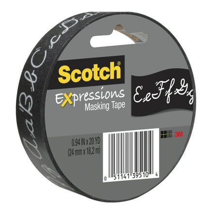 Decorative Masking Tape 94 In X 20 Yds Alphabet Walmart Com