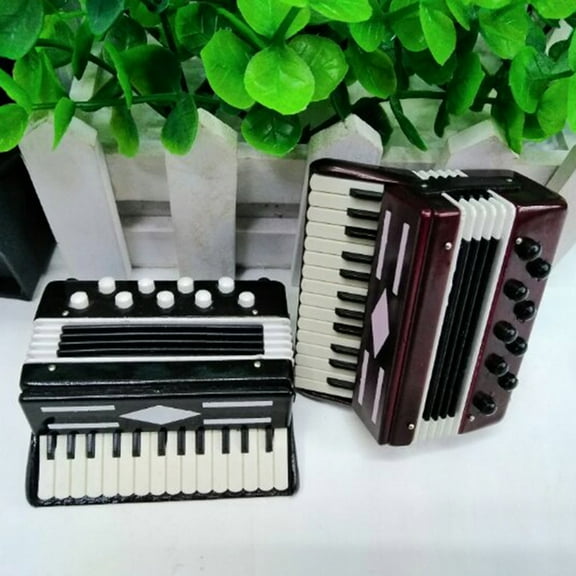 Msgweeeg Desk Decorations for Women Office Office Decorations Woman Gifts Mini Instrument Accordion Model Ornament Gift for Anniversary, Birthday, Christmas