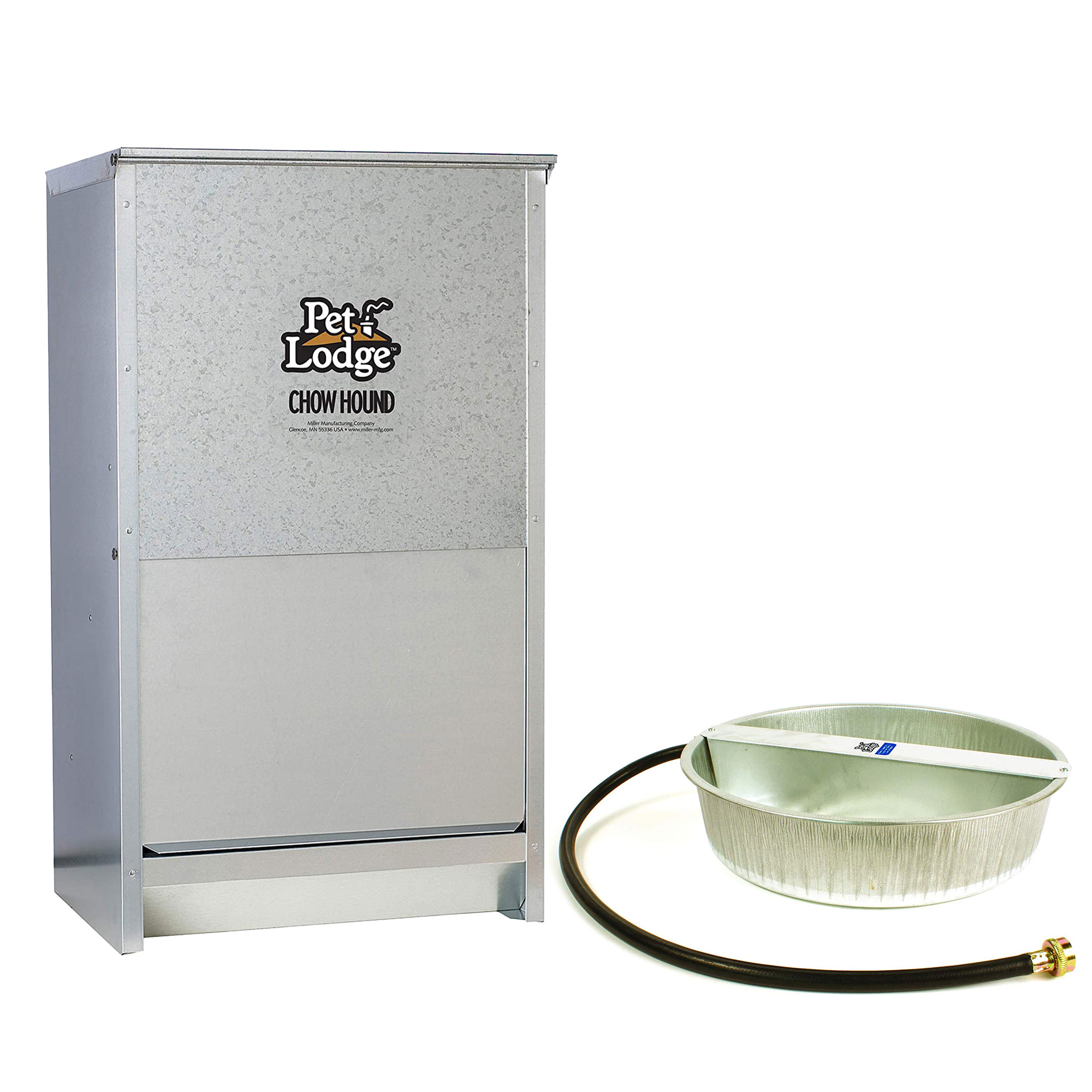 Little Giant Automatic Dry Dog Food Feeder & 3.25 Gal Ever Full Water Bowl