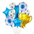 thumbnail image 3 of piezas de globos de aluminio para fútbol, trofeos de oro, decoraciones para fiestas de cumpleaños, juguetes para niños, regalos, suministros para fiestas temáticas de deportes de fútbol para adultos, 3 of 5