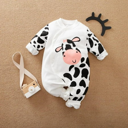 

BULLPIANO Baby One Piece Romper Soft Cotton Sleepwear Footed Jumpsuit for 0-12 Month Infant