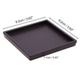 thumbnail image 4 of Unique Bargains 1 Pc Waterproof Soap Holder Square Purple Soap Holder for Bathroom 3.62"x3.62"x0.43", 4 of 6