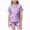 Light Purple, variant on Halloween Girls Short Sleeve Pajamas Set Kids Pumpkin Bat Print Pjs Set Fashion Kids Halloween 2 Pces Indoor Wear(Dark Purple,6-7 Years)