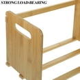 thumbnail image 3 of Desktop Wooden Book Shelf Multi-functional Vinyl Record Display Rack CD Storage Organizer, 3 of 8