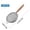 C, variant on JilgTeok 3 Packs Stainless Steel Fine Mesh Strainer for Cooking, Baking & Filtering Flour, Sugar, Coffee Wooden Handle Kitchen Sieve for Soy Milk, Residues, Sifting