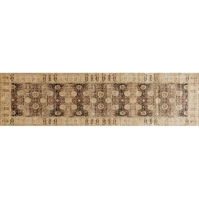 Loloi Anastasia 2'7" x 10' Rug in Coffee and Gold