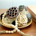 thumbnail image 3 of Black Decorative Balls for Bowls,Assorted Vase Filler for Centerpieces,Wicker Rattan Balls Decorative Orbs Woven Spheres, Bowl Fillers for Home Decor Wedding, 3 of 7