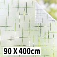 thumbnail image 1 of Window Film 35.4 x 157.5inch, Privacy Frost Window Sticker Removable Decorative lass Film Window Tint No lue Reusable Static Cling Window Decal, Cross Pattern for Home Office, 1 of 8