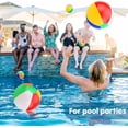 thumbnail image 5 of Pelotas de playa, pelotas inflables portátiles para adultos y niños, 12 pelotas de playa inflables de 30 cm, divertidas pelotas de piscina para niños y adultos (30 cm), 5 of 5