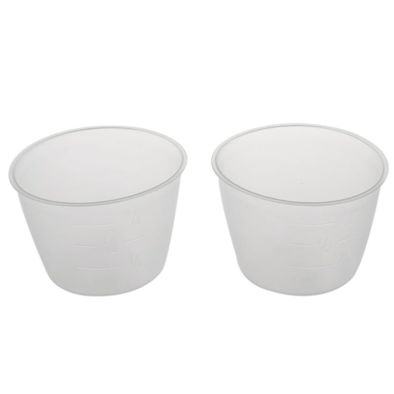 2 Pack Rice Measuring Cup Clear Bright Kitchen Brand Cooker Replacement Cup  Plastic (2 Rice Cups)