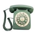 thumbnail image 4 of Yinanstore Téléphone Fixe Style Rétro à Bouton-Poussoir Téléphone Fixe Fonction de Recomposition à l'Ancienne Téléphone Fixe Filaire pour Maison Café Vert, 4 of 8