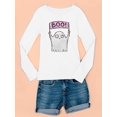 thumbnail image 3 of Boo! Funny Ghost W Sign Long Sleeve Toddler -Image by Shutterstock,  3 Toddler, 3 of 4