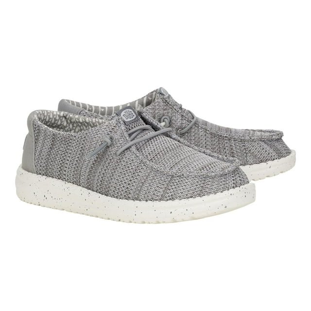 Zapatos HEYDUDE Kid Wally Stretch Sox Gris Talla 3 Niño Pequeño