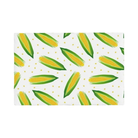 

Placemats Set of 4 Corns Heat Resistant Non - Slip Place mats Waterproof table mat for Kitchen Dining-4片装