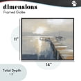 thumbnail image 4 of Stupell Industries Coastal Pier with Sailboat Seascape Black Framed Giclee Art, 14 x 11, by Kim Curinga, 4 of 8