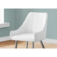 thumbnail image 3 of Monarch Specialties Dining Chair, Set Of 2, Side, Upholstered, Kitchen, Dining Room, PU, Metal, 3 of 10