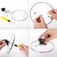 thumbnail image 4 of Poignée Résistante à la Chaleur Bouton de Couvercle de Pot Poignée Universelle de Cuisine Remplacement de Couvercle avec Vis 6 Pcs Bouton de Couvercle de Pot, 4 of 5