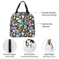 thumbnail image 2 of Kdxio Colored Glass Print Insulated Lunch Bag,Reusable Tote Lunch Box for Women Men,Leakproof Cooler Lunch Bags for Work Office Travel Picnic, 2 of 6