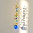 thumbnail image 4 of Joernso Faux Crystal Suncatcher Hanging Decoration Indoor Outdoor Garden Healing Chakra Rainbow Prism Pendant Ornament Birthday Gift, 4 of 8