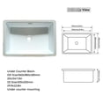 thumbnail image 6 of 37 Inch American Traditional Sintered Stone Vanity Top for Bathroom Avoid Wall Water Damage, 6 of 7