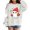 White, variant on Girls Halloween Print Crewneck Sweatshirt Long Sleeve Pullover For Kids