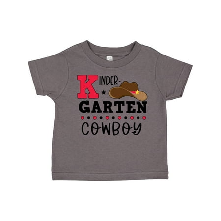 

Inktastic Kindergarten Cowboy with Cowboy Hat Gift Toddler Boy Girl T-Shirt