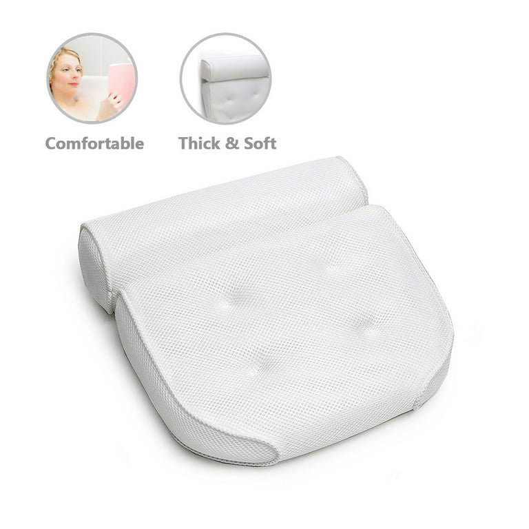 Bath Pillow for Tub Neck and Back Support, Bath Pillows Ergonomic Bath –  SHANULKA Home Decor
